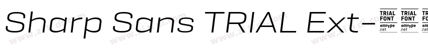 Sharp Sans TRIAL Ext字体转换